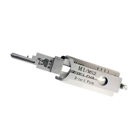 Original Lishi ORIGINAL LISHI:  Master Padlock Lishi Tool - 2-in-1 Pick OLS-M1MS2-AG